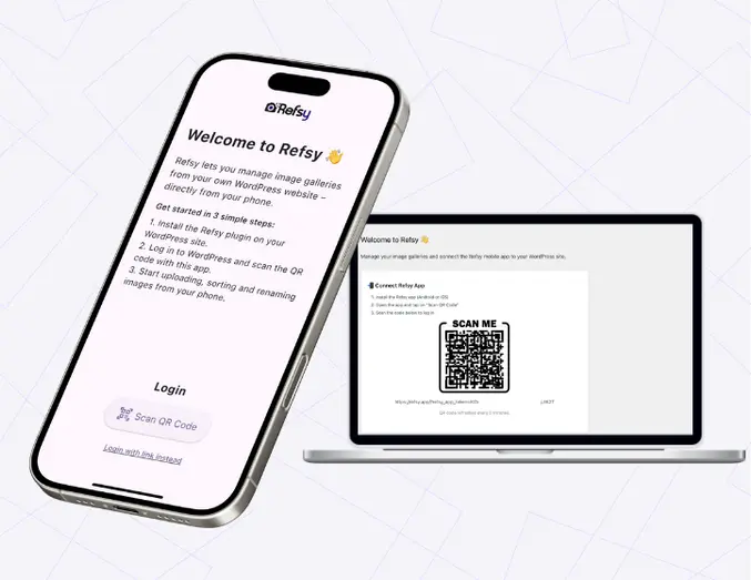 scan qr code wordpress mobile login